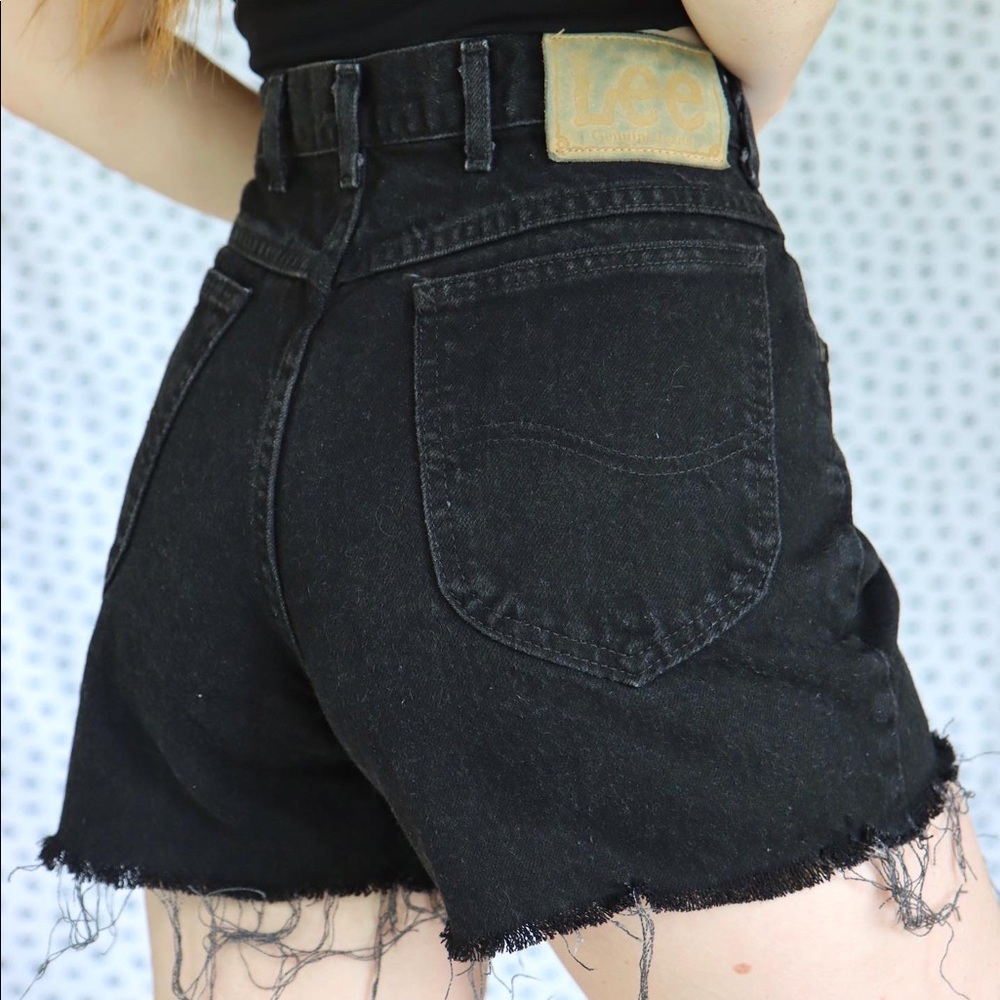 Vintage Black Lee Shorts